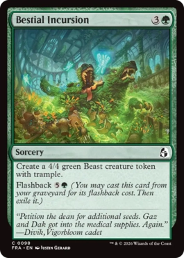 [098]【EN】【FOIL】獣の乱入/Bestial Incursion【FRA】[C][緑]