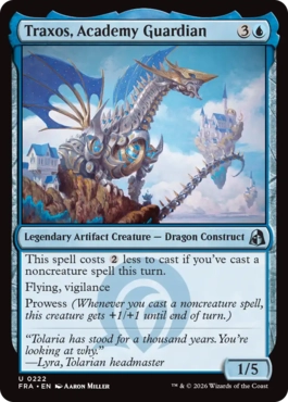 [222]【EN】【FOIL】アカデミーの守護者、トラクソス/Traxos, Academy Guardian【FRA】[U][青]