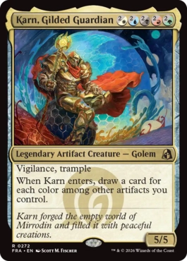 [272]【EN】金色の守護者、カーン/Karn, Gilded Guardian【FRA】[R][多色]