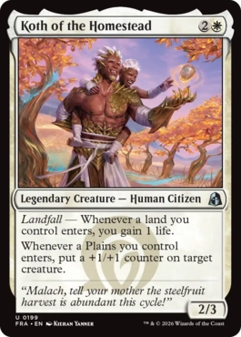[199]【EN】【FOIL】故郷に生きるコス/Koth of the Homestead【FRA】[U][白]
