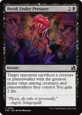 [050]【EN】【FOIL】重圧による崩壊/Break Under Pressure【FRA】[U][黒]
