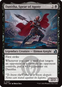 [227]【EN】【FOIL】苦悶の槍、ダニサ/Danitha, Spear of Agony【FRA】[U][黒]