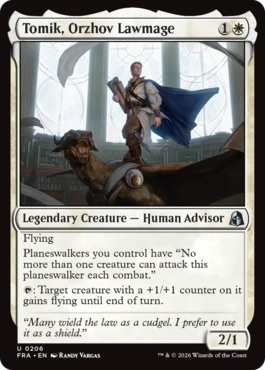 [206]【EN】【FOIL】オルゾフの法魔道士、トミク/Tomik, Orzhov Lawmage【FRA】[U][白]
