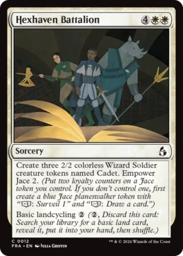[012]【EN】【FOIL】ヘクスヘイヴン大隊/Hexhaven Battalion【FRA】[C][白]