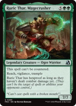 [265]【EN】【FOIL】魔道士壊し、ルーリク・サー/Ruric Thar, Magecrusher【FRA】[U][緑]