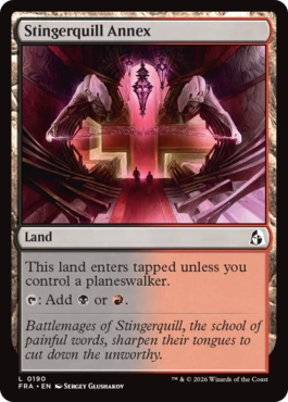 [190]【EN】【FOIL】スティンガークイル別館/Stingerquill Annex【FRA】[C][土地]