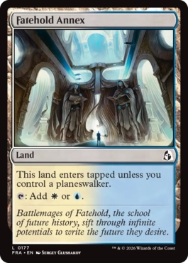 [177]【EN】【FOIL】フェイトホールド別館/Fatehold Annex【FRA】[C][土地]