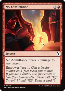 [089]【EN】【FOIL】入場不可/No Admittance【FRA】[C][赤]