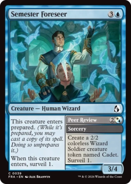 [039]【EN】【FOIL】学期の先見者/Semester Foreseer【FRA】[C][青]
