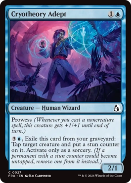 [027]【EN】【FOIL】凍結理論の達人/Cryotheory Adept【FRA】[C][青]