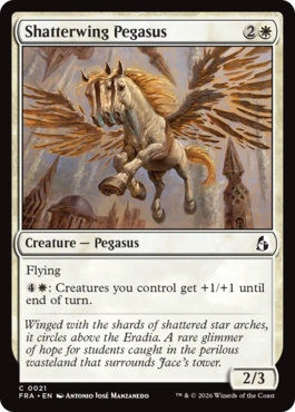 [021]【EN】【FOIL】砕け翼のペガサス/Shatterwing Pegasus【FRA】[C][白]