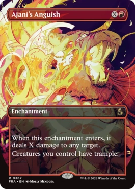 [367]【EN】【FOIL】■ボーダーレス■アジャニの苦悶/Ajani's Anguish【FRA】[R][赤]