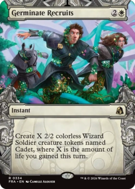 [334]【EN】【FOIL】■ショーケース■芽吹く補充兵/Germinate Recruits【FRA】[R][白]