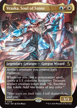 [318]【EN】【FOIL】■ボーダーレス■石の魂、ヴラスカ/Vraska, Soul of Stone【FRA】[R][多色]