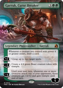 [314]【EN】【FOIL】■ボーダーレス■呪い破り、ガラク/Garruk, Curse Breaker【FRA】[M][緑]