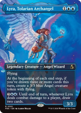 [301]【EN】【FOIL】■ボーダーレス■トレイリアの大天使、ライラ/Lyra, Tolarian Archangel【FRA】[R][青]