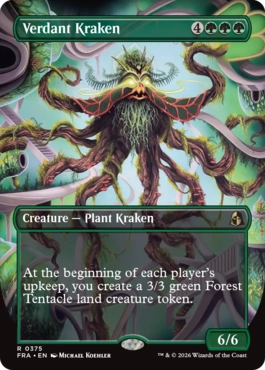 [375]【EN】■ボーダーレス■新緑のクラーケン/Verdant Kraken【FRA】[R][緑]