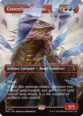 [327]【EN】■ボーダーレス■孔爪の巨像/Craterclaw Colossus【FRA】[M][赤]