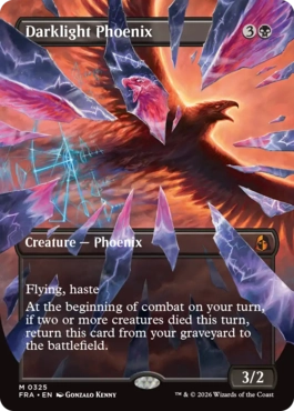 [325]【EN】■ボーダーレス■夜光のフェニックス/Darklight Phoenix【FRA】[M][黒]