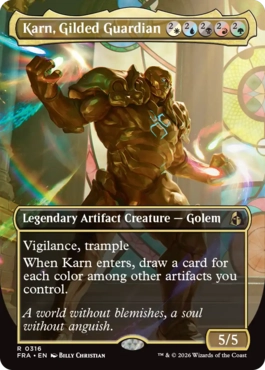 [316]【EN】■ボーダーレス■金色の守護者、カーン/Karn, Gilded Guardian【FRA】[R][多色]
