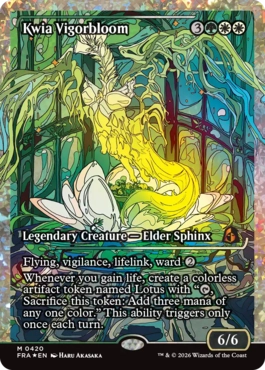 [420]【EN】【フラクチャーFOIL】■ジャパンショーケース■クウィア・ヴィゴーブルーム/Kwia Vigorbloom【FRA】[M][多色]