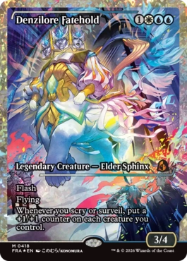 [418]【EN】【フラクチャーFOIL】■ジャパンショーケース■デンジロア・フェイトホールド/Denzilore Fatehold【FRA】[M][多色]