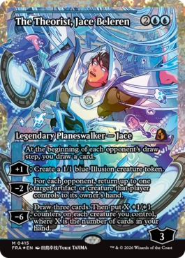 [415]【EN】【フラクチャーFOIL】■ジャパンショーケース■理論家、ジェイス・ベレレン/The Theorist, Jace Beleren【FRA】[M][青]