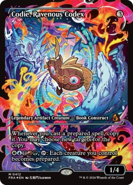 [412]【EN】【FOIL】■ジャパンショーケース■貪欲な写本、コーディ/Codie, Ravenous Codex【FRA】[M][茶]
