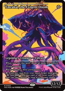 [403]【EN】【FOIL】■ジャパンショーケース■迫り来る破滅、エムラクール/Emrakul, the Exigent Doom【FRA】[M][無]