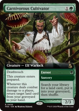 [430]【EN】■拡張アート■人喰い植物の耕作者/Carnivorous Cultivator【FRA】[R][緑]