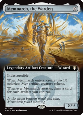 [100]【EN】■拡張アート■管理者、メムナーク/Memnarch, the Warden【FRC】[R][茶]