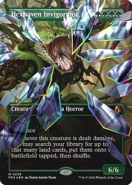 [458]【EN】【ファセットFOIL】■ボーダーレス■ヘクスヘイヴンの活性者/Hexhaven Invigorator【FRA】[M][緑]
