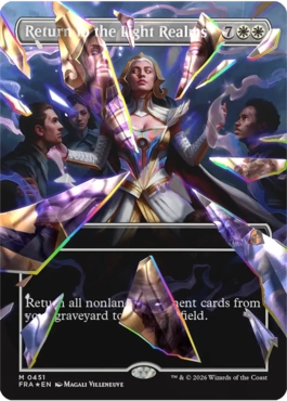 [451]【EN】【ファセットFOIL】■ボーダーレス■光の領域への帰還/Return to the Light Realms【FRA】[M][白]