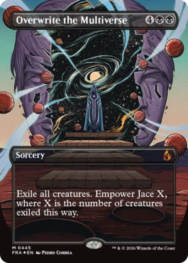 [445]【EN】【FOIL】■ボーダーレス■多元宇宙の上書き/Overwrite the Multiverse【FRA】[M][黒]