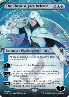 [443]【EN】【FOIL】■ボーダーレス■理論家、ジェイス・ベレレン/The Theorist, Jace Beleren【FRA】[M][青]