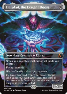 [438]【EN】【FOIL】■ボーダーレス■迫り来る破滅、エムラクール/Emrakul, the Exigent Doom【FRA】[M][無]