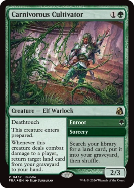 [437]【EN】【FOIL】■PROMO■人喰い植物の耕作者/Carnivorous Cultivator【FRA】[R][緑]