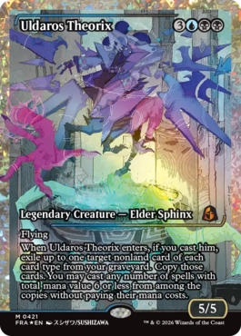 [421]【EN】【フラクチャーFOIL】■ジャパンショーケース■ウルダロス・セオリクス/Uldaros Theorix【FRA】[M][多色]