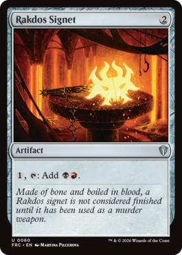 [060]【EN】ラクドスの印鑑/Rakdos Signet【FRC】[U][茶]