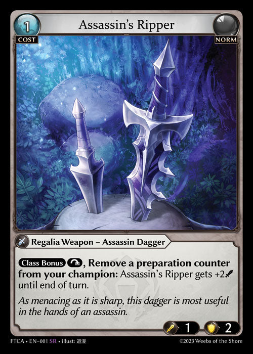 [001]【EN】【FOIL】Assassin's Ripper【FTCA】[SR][Norm]