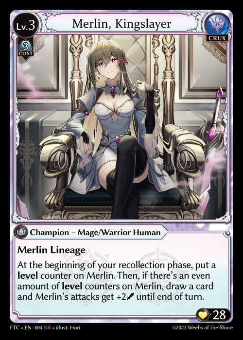 [004]【EN】Merlin, Kingslayer【FTC】[SR][Crux]