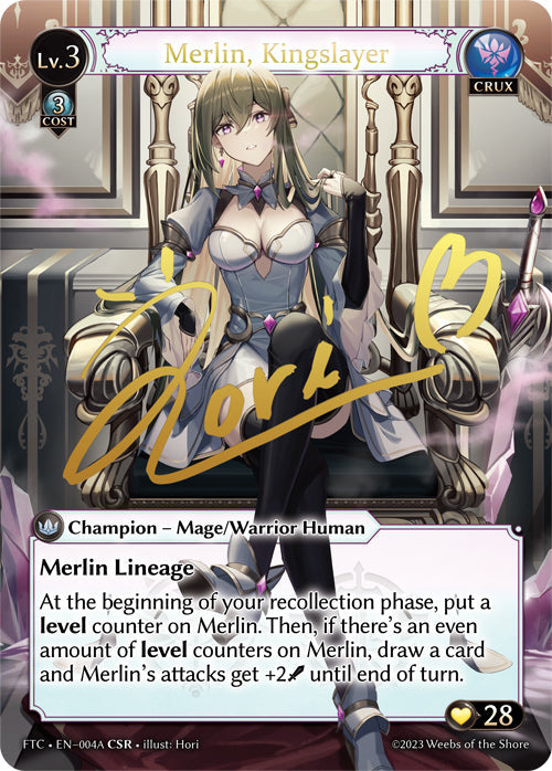 [004A]【EN】【FOIL】Merlin, Kingslayer【FTC】[CSR][Crux]