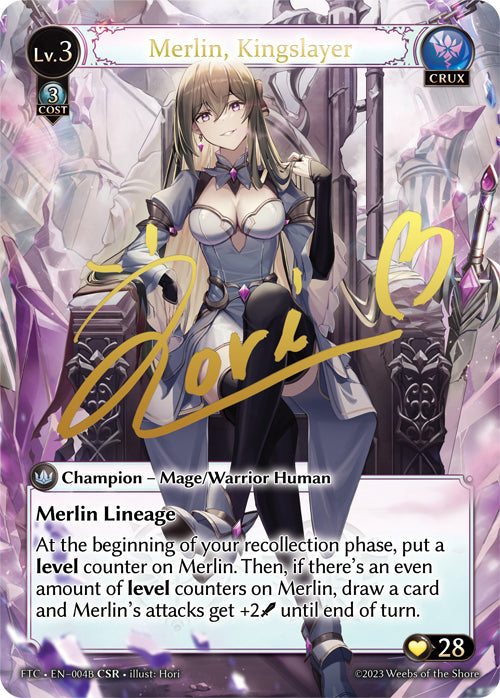 [004B]【EN】【FOIL】Merlin, Kingslayer【FTC】[CSR][Crux]