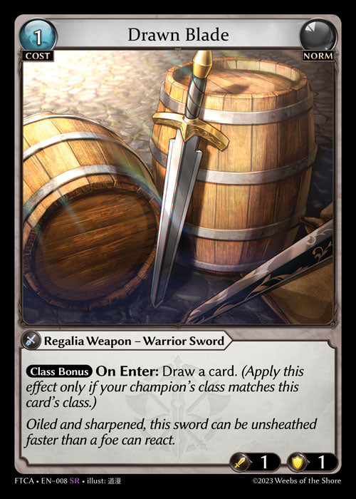 [008]【EN】【FOIL】Drawn Blade【FTCA】[SR][Norm]