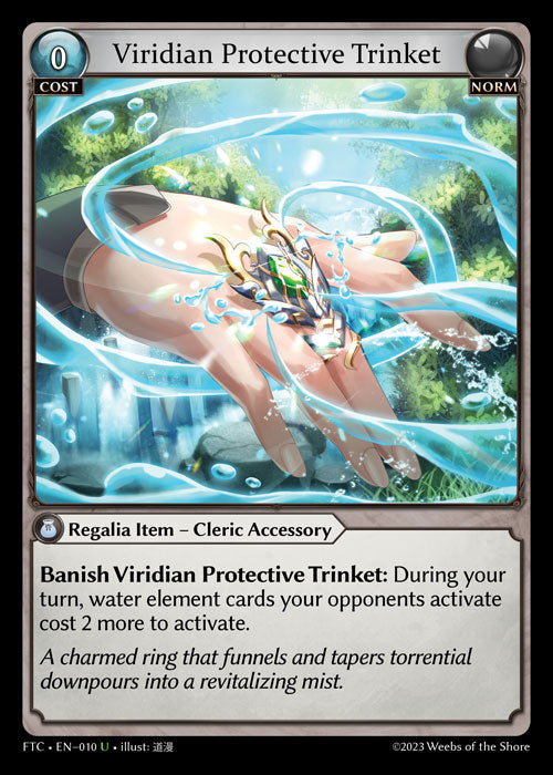 [010]【EN】【FOIL】Viridian Protective Trinket【FTC】[U][Norm]