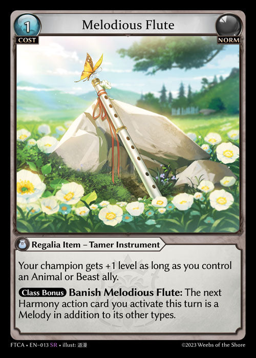 [013]【EN】【FOIL】Melodious Flute【FTCA】[SR][Norm]