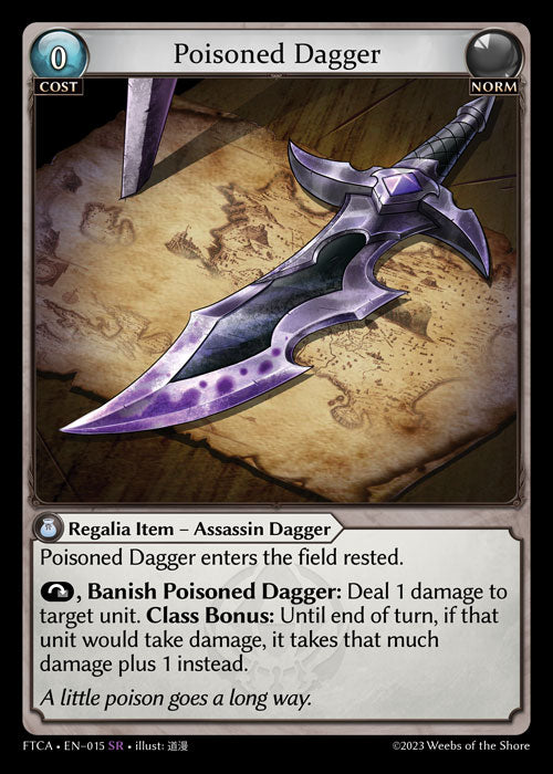 [015]【EN】【FOIL】Poisoned Dagger【FTCA】[SR][Norm]