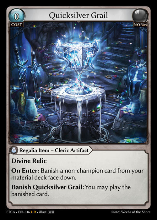 [016]【EN】【FOIL】Quicksilver Grail【FTCA】[UR][Norm]