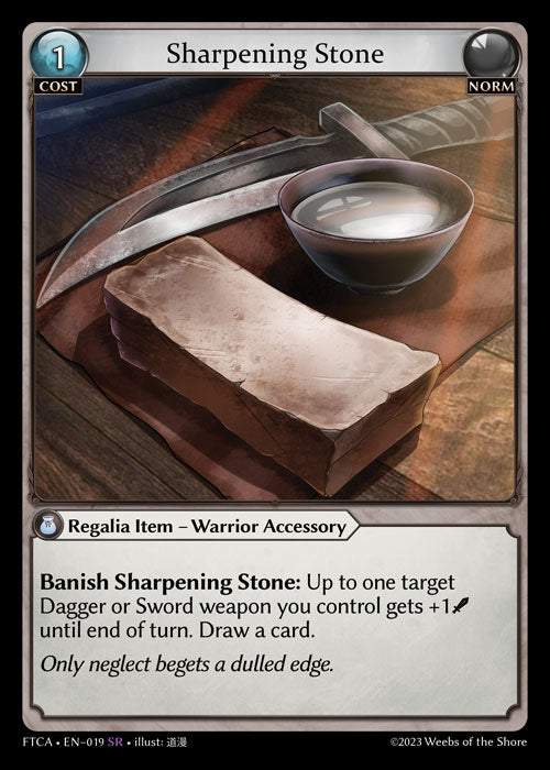 [019]【EN】【FOIL】Sharpening Stone【FTCA】[SR][Norm]