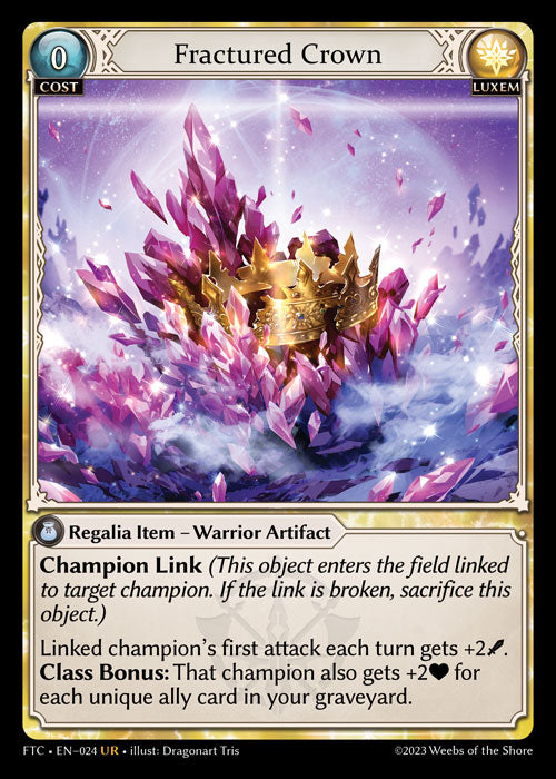 [024]【EN】【FOIL】Fractured Crown【FTC】[UR][Luxem]